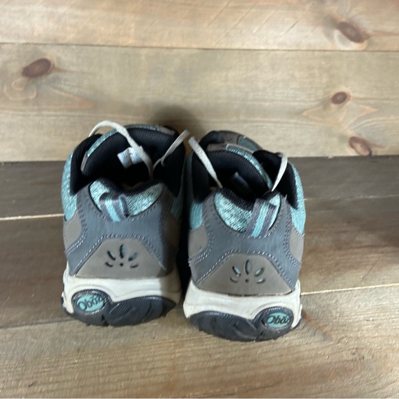 oboz luna womens size 7 shoes gray blue athletic hiking sneakers - Picture 4 of 8